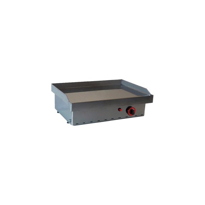 Plancha sobremesa gas 2 fuegos Cromo duro